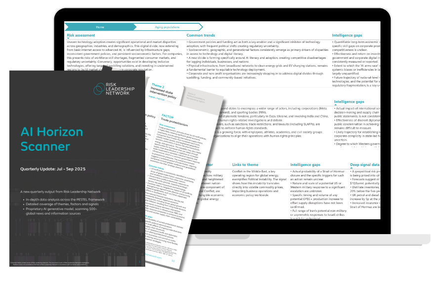 AI Horizon Scanner dashboard and quarterly update