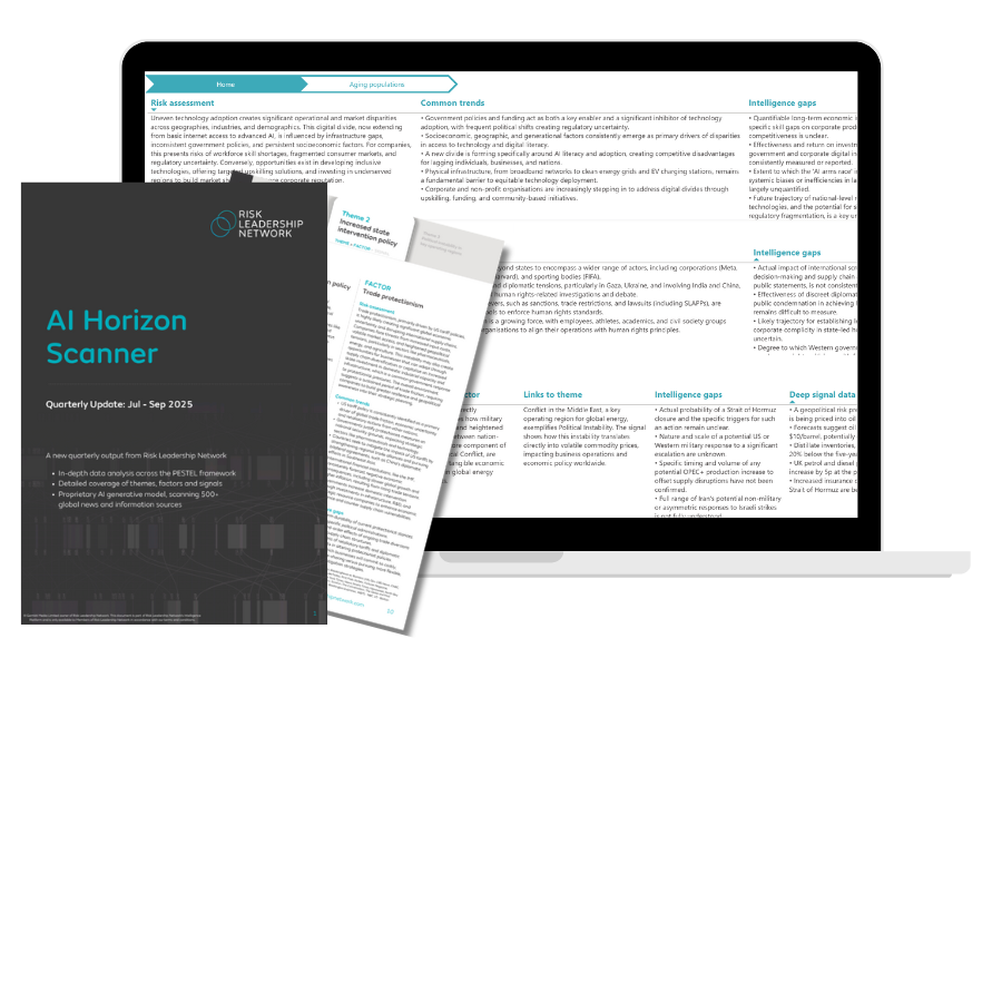 AI Horizon Scanner dashboard and pages (3)