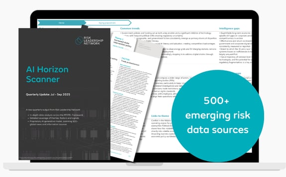 AI Horizon Scanner dashboard and pages light grey