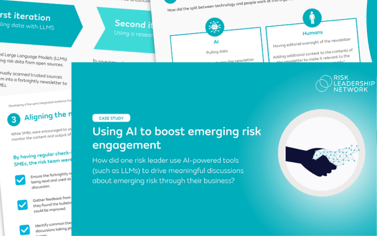 Download case study | Using AI to boost emerging risk engagement