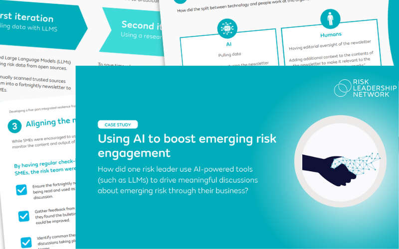 AI for emerging risk case study