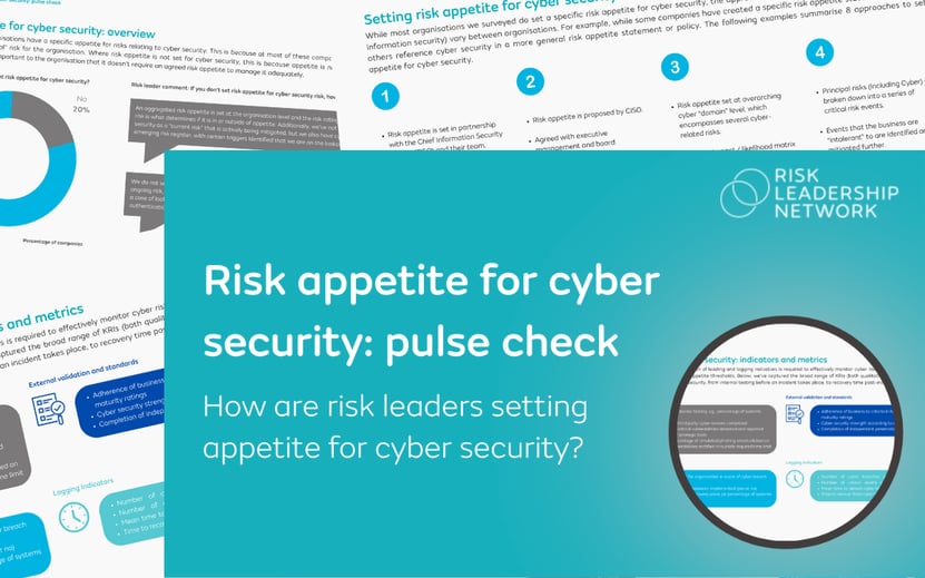 7 approaches to setting risk appetite for cyber security