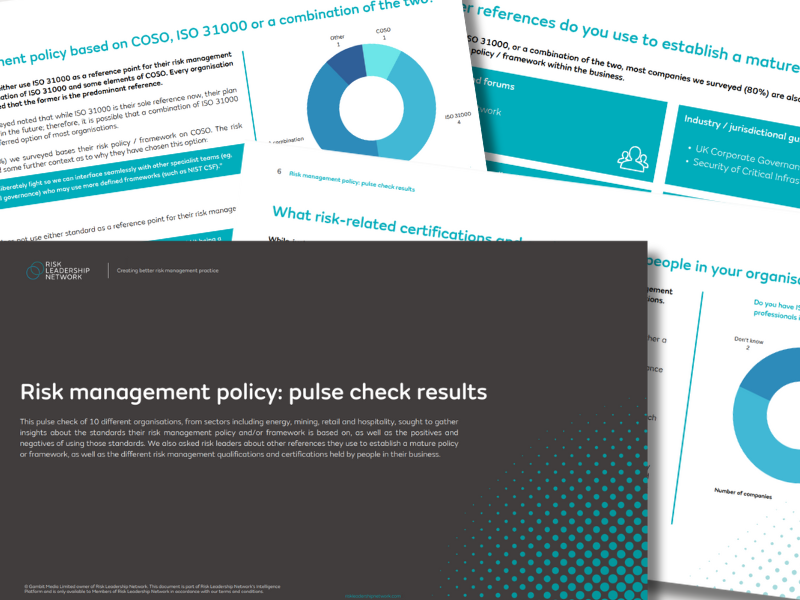 Risk management policy