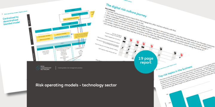 Risk operating models benchmark report | technology sector