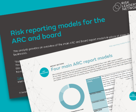 Risk reporting to the ARC and board