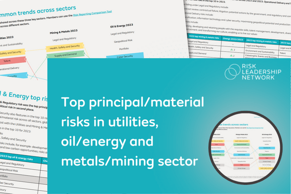 Meeting request | top principal/material risks in the utilities, oil ...