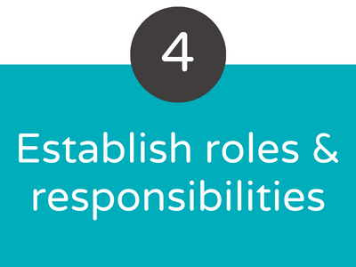 Establish roles & responsibilities
