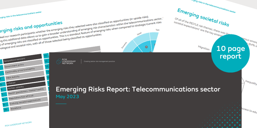 Telecommunications Risks Emerging risks in the telecommunications sector | benchmark report
