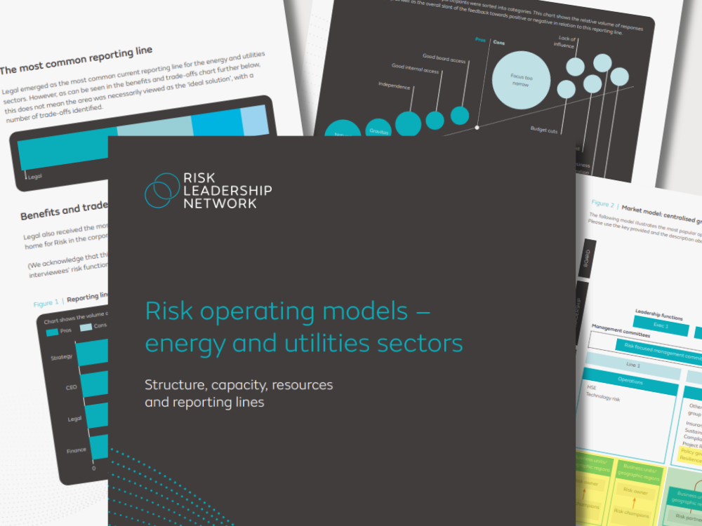 risk operating models energy sector